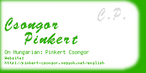 csongor pinkert business card